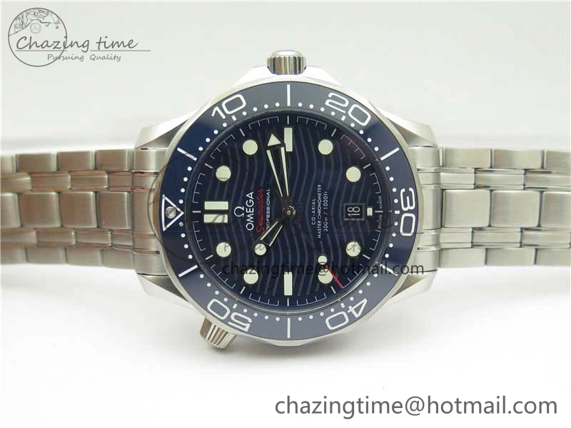SmartChoice Seamaster Diver 300M ORF 1:1 Best Edition Blue Ceramic Blue Dial on SS Bracelet A 7869
