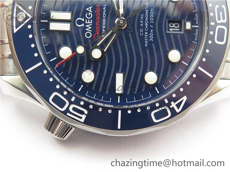 SmartChoice Seamaster Diver 300M ORF 1:1 Best Edition Blue Ceramic Blue Dial on SS Bracelet A 7869