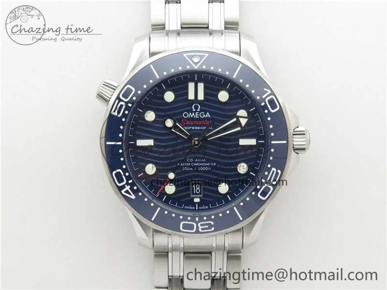 SmartChoice Seamaster Diver 300M ORF 1:1 Best Edition Blue Ceramic Blue Dial on SS Bracelet A 7869