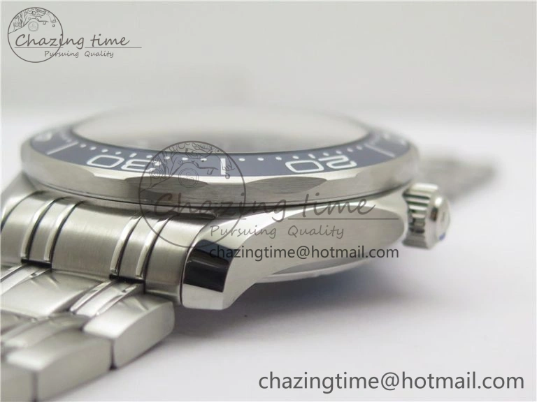 Seamaster Diver 300M ORF 1:1 Best Edition Blue Ceramic Gray Dial on SS Bracelet A Lightweight 7867