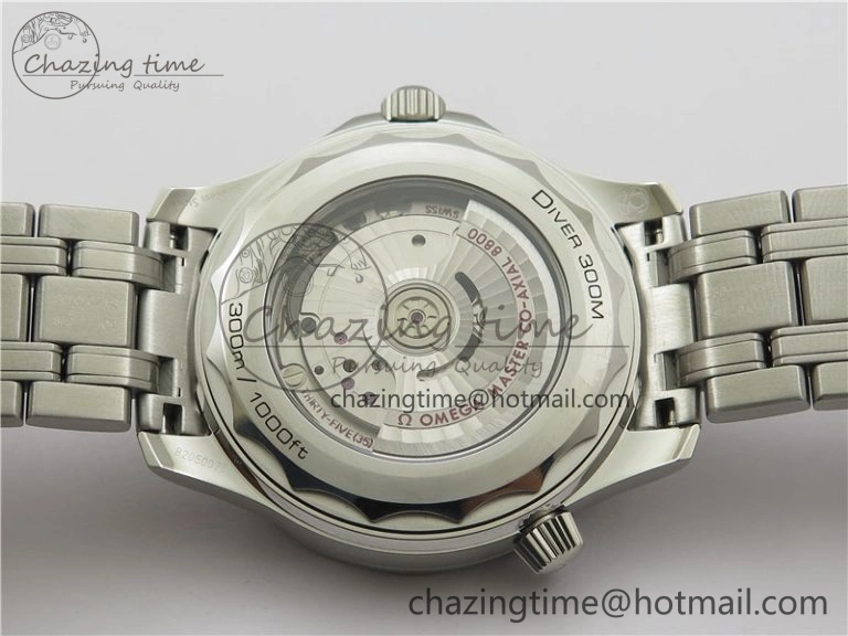 Seamaster Diver 300M ORF 1:1 Best Edition Blue Ceramic Gray Dial on SS Bracelet A Lightweight 7867