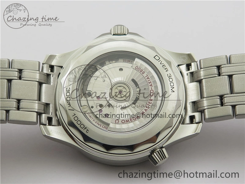Seamaster Diver 300M ORF 1:1 Best Edition Blue Ceramic Gray Dial on SS Bracelet A Lightweight 7867