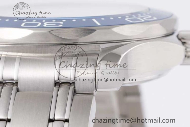 Neat Seamaster Diver 300M SS Blue Ceramic Bezel JVSF 1:1 Best Edition Blue Dial on SS Bracelet A 7792