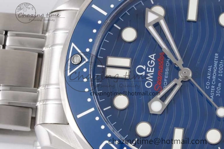 Neat Seamaster Diver 300M SS Blue Ceramic Bezel JVSF 1:1 Best Edition Blue Dial on SS Bracelet A 7792