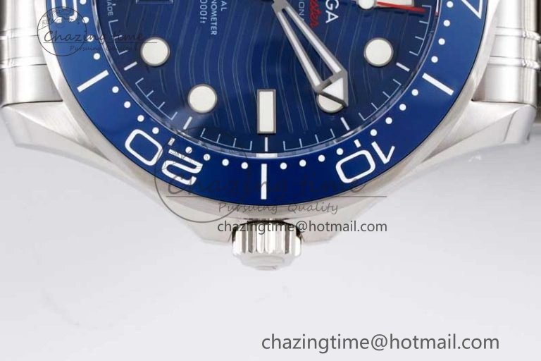 Neat Seamaster Diver 300M SS Blue Ceramic Bezel JVSF 1:1 Best Edition Blue Dial on SS Bracelet A 7792