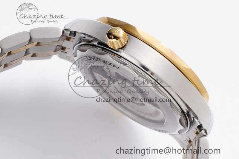 Packable Seamaster Diver 300M SS YG Black Ceramic Bezel JVSF 1:1 Best Edition Black Dial on SS YG Bracelet A 7787