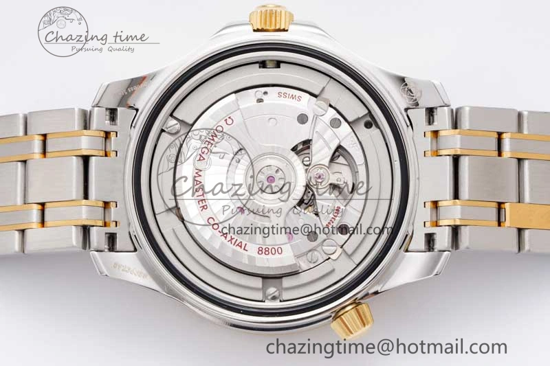 Packable Seamaster Diver 300M SS YG Black Ceramic Bezel JVSF 1:1 Best Edition Black Dial on SS YG Bracelet A 7787