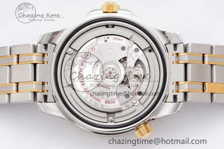 Seamaster Diver 300M SS YG Blue Ceramic Bezel JVSF 1:1 Best Edition Blue Dial on SS YG Bracelet A EyeCatching 7784