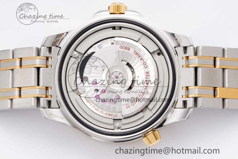 Seamaster Diver 300M SS YG Blue Ceramic Bezel JVSF 1:1 Best Edition Blue Dial on SS YG Bracelet A EyeCatching 7784