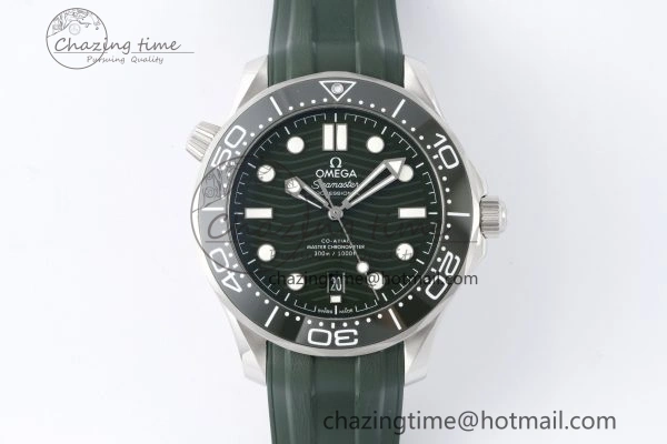 Youthful Seamaster Diver 300M VSF 1:1 Best Edition Green Ceramic Green Dial on Green Rubber Strap A8800 V 7827