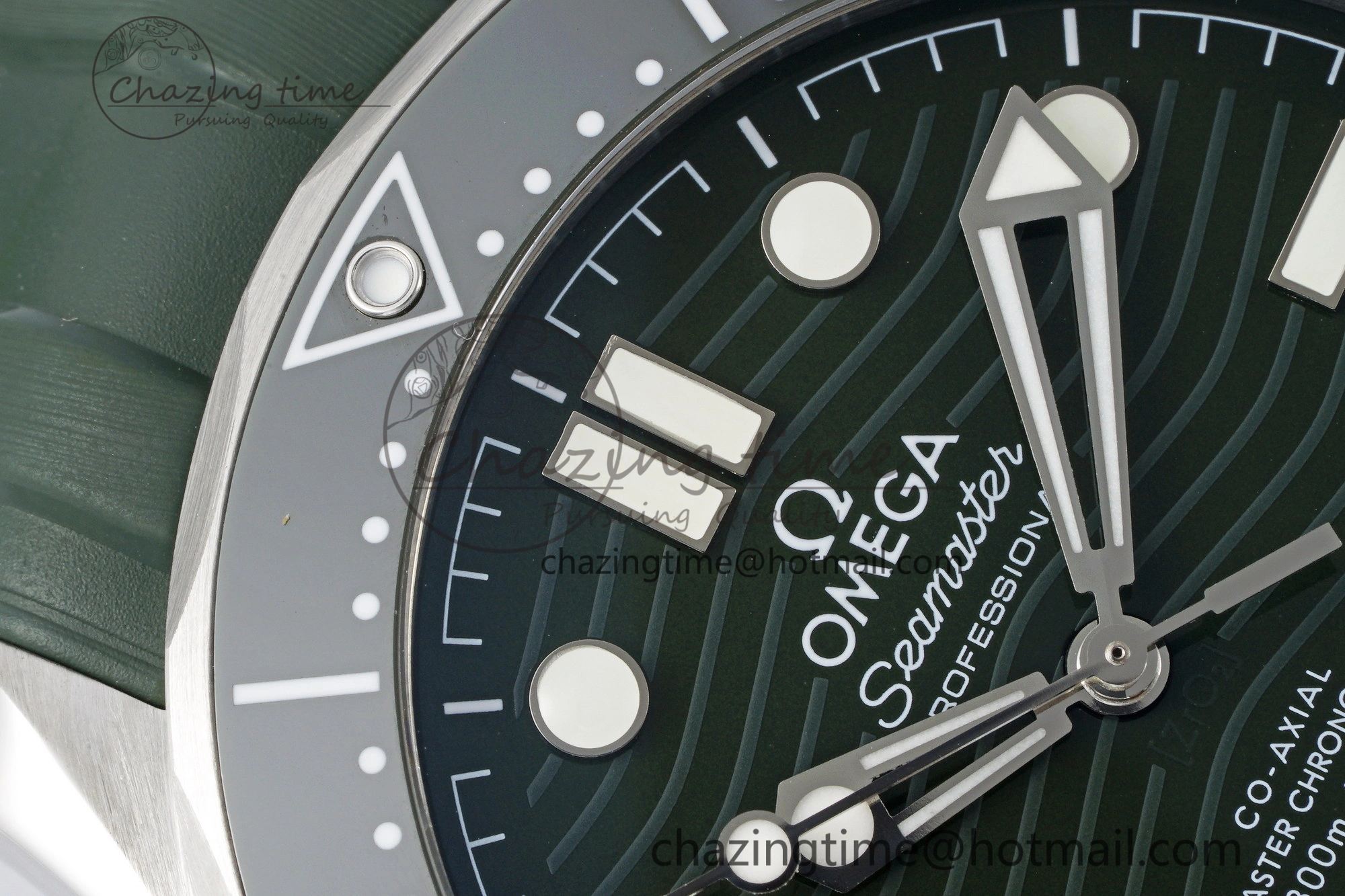 Youthful Seamaster Diver 300M VSF 1:1 Best Edition Green Ceramic Green Dial on Green Rubber Strap A8800 V 7827