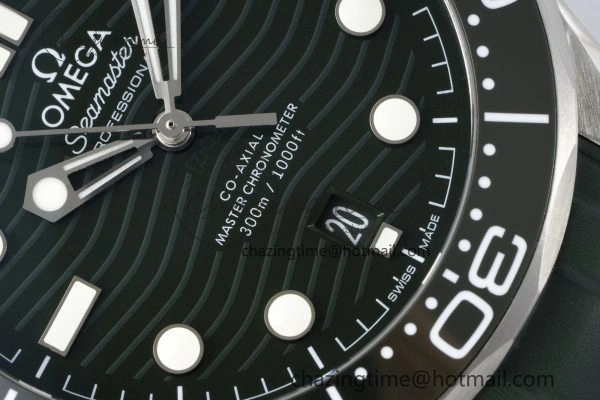 Youthful Seamaster Diver 300M VSF 1:1 Best Edition Green Ceramic Green Dial on Green Rubber Strap A8800 V 7827