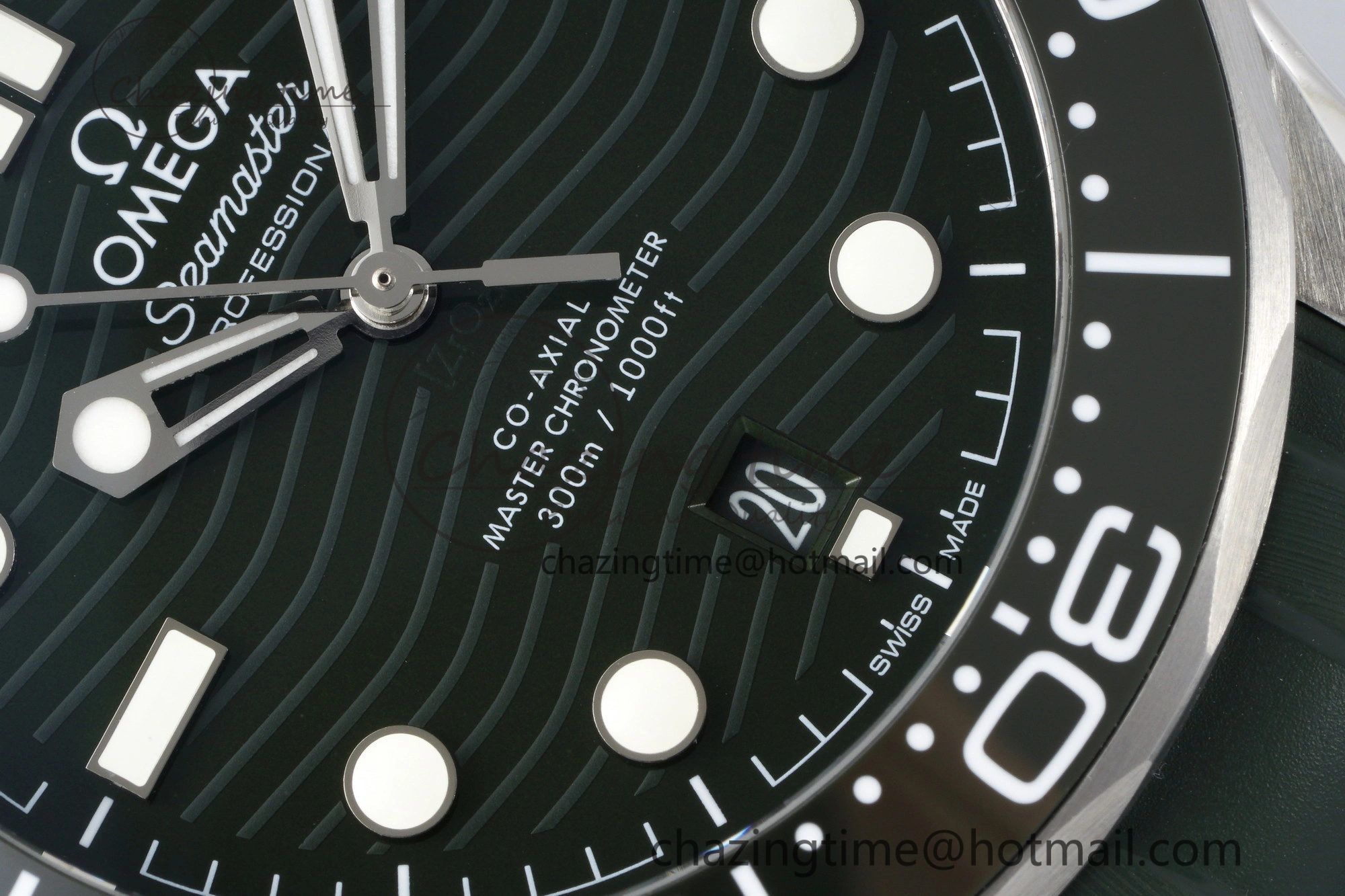Youthful Seamaster Diver 300M VSF 1:1 Best Edition Green Ceramic Green Dial on Green Rubber Strap A8800 V 7827
