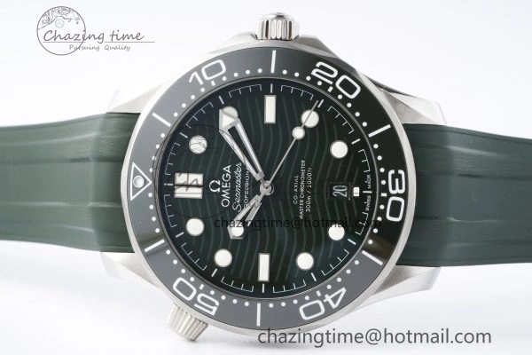 Youthful Seamaster Diver 300M VSF 1:1 Best Edition Green Ceramic Green Dial on Green Rubber Strap A8800 V 7827