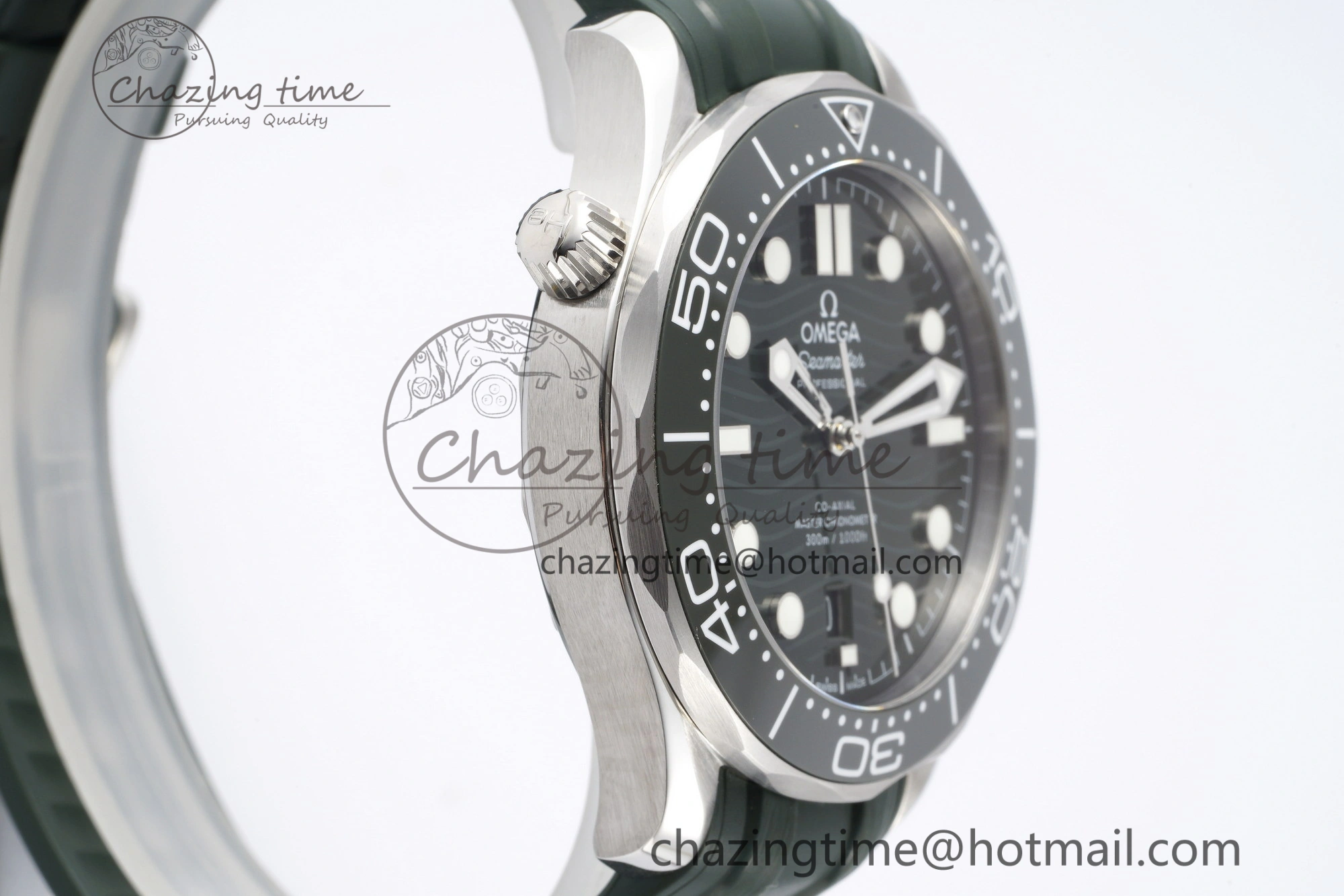 Youthful Seamaster Diver 300M VSF 1:1 Best Edition Green Ceramic Green Dial on Green Rubber Strap A8800 V 7827