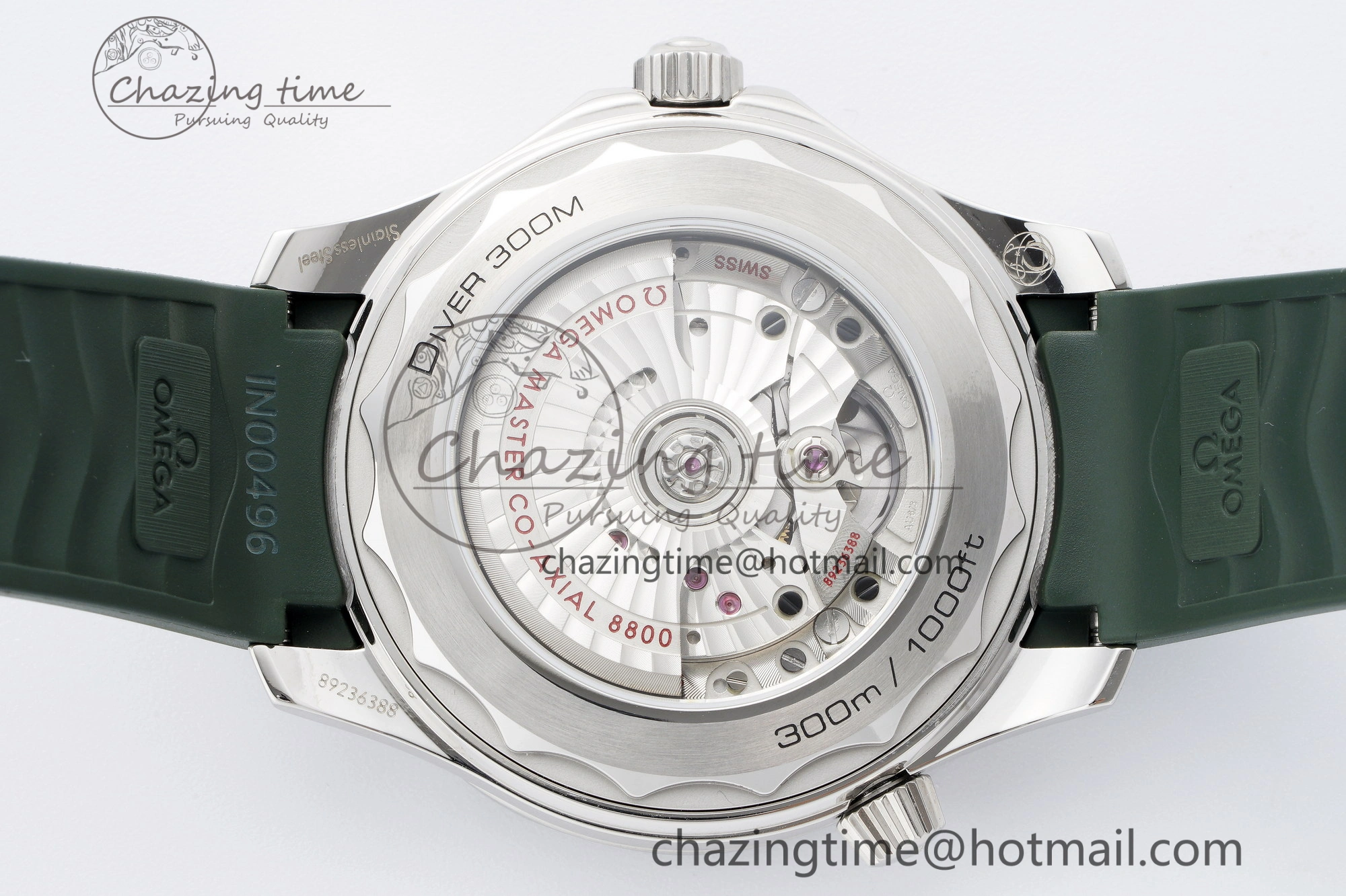 Youthful Seamaster Diver 300M VSF 1:1 Best Edition Green Ceramic Green Dial on Green Rubber Strap A8800 V 7827