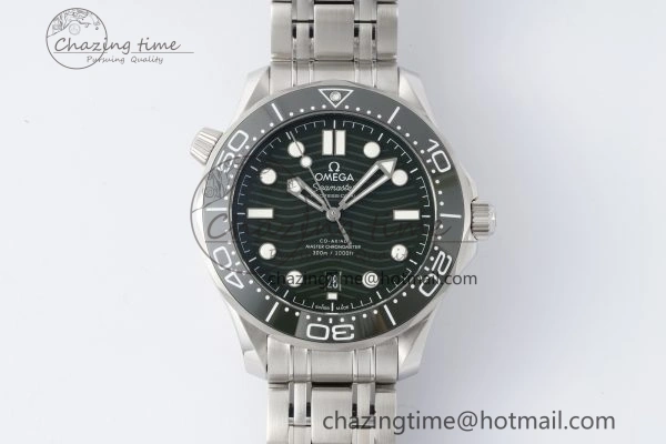 Supportive Seamaster Diver 300M VSF 1:1 Best Edition Green Ceramic Green Dial on SS Bracelet A8800 V 7824