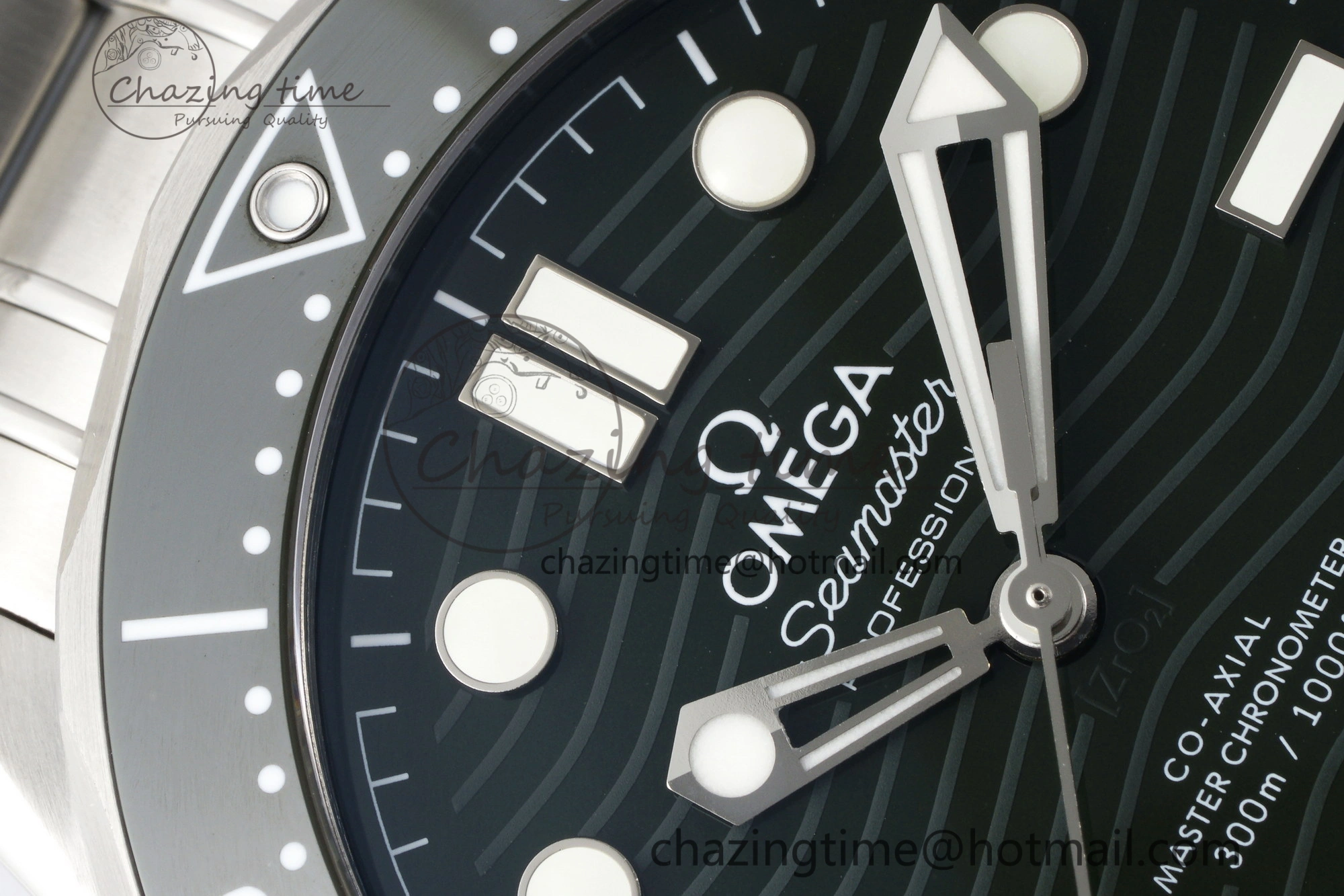 Supportive Seamaster Diver 300M VSF 1:1 Best Edition Green Ceramic Green Dial on SS Bracelet A8800 V 7824