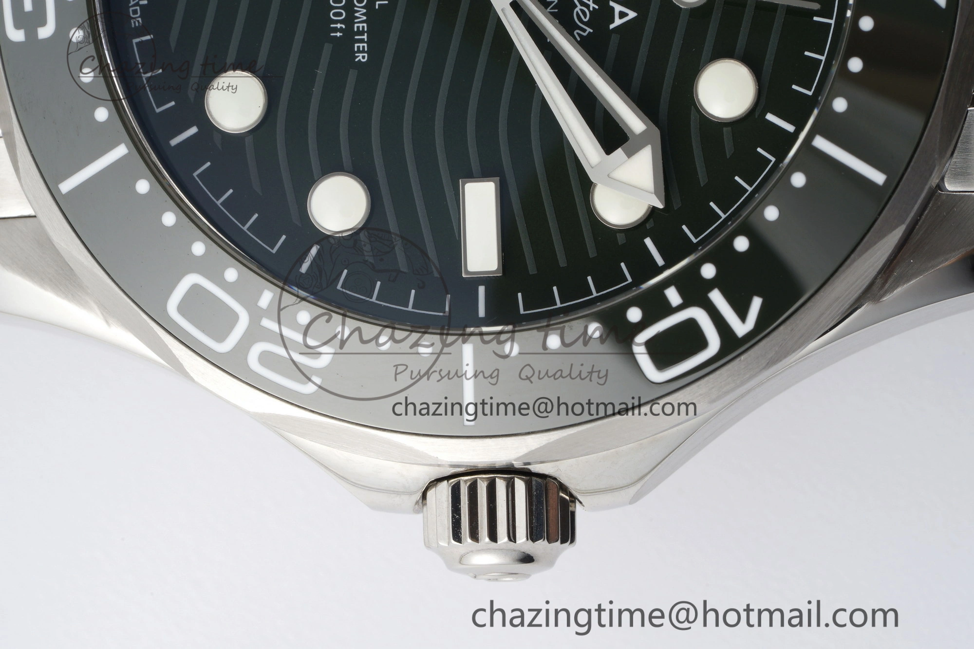 Supportive Seamaster Diver 300M VSF 1:1 Best Edition Green Ceramic Green Dial on SS Bracelet A8800 V 7824