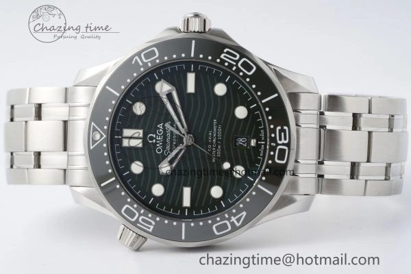 Supportive Seamaster Diver 300M VSF 1:1 Best Edition Green Ceramic Green Dial on SS Bracelet A8800 V 7824