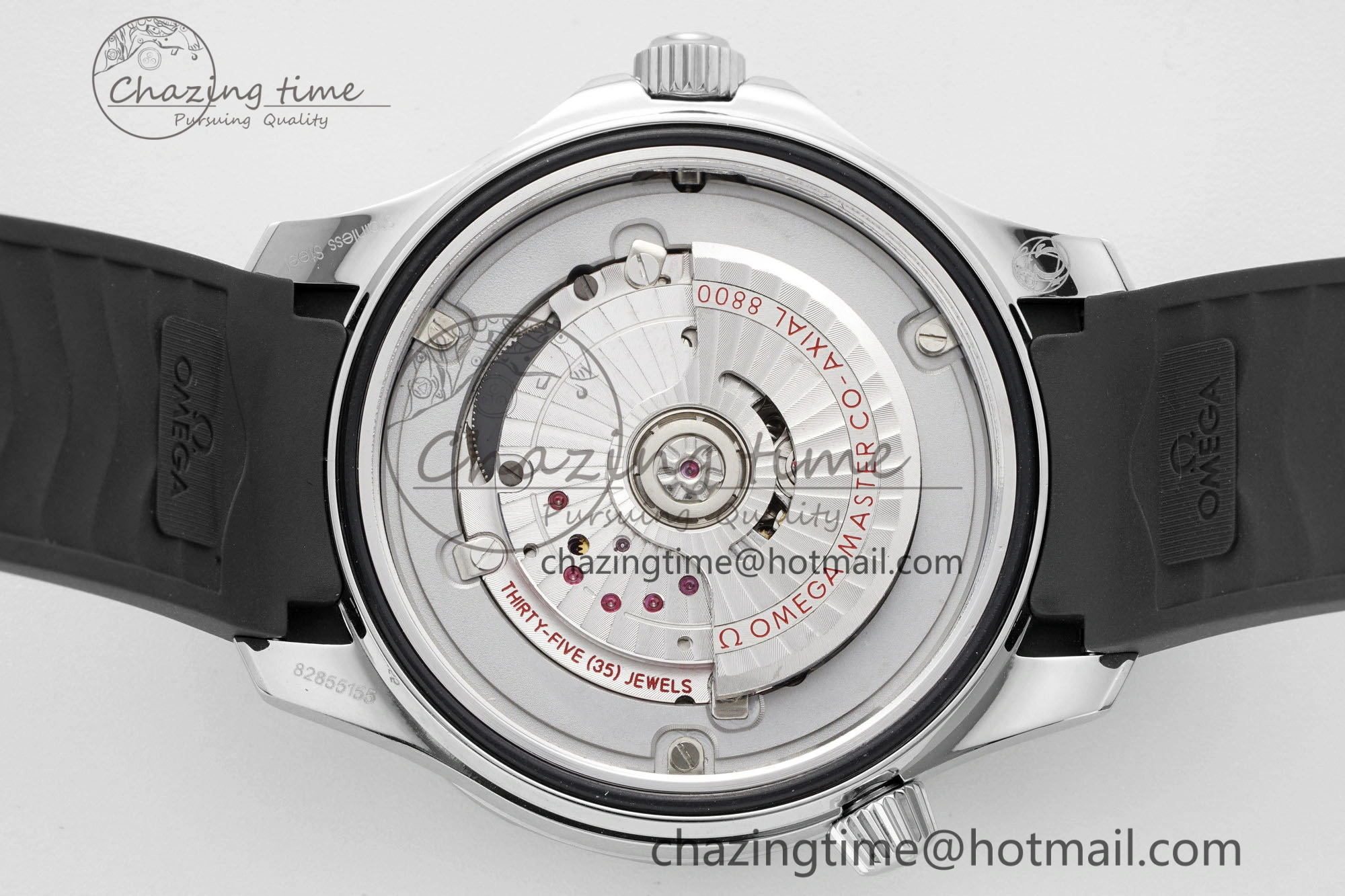Seamaster Diver 300M ZF 1:1 Best Edition Black Ceramic Black Dial on Black Rubber Strap A Lightweight 7821