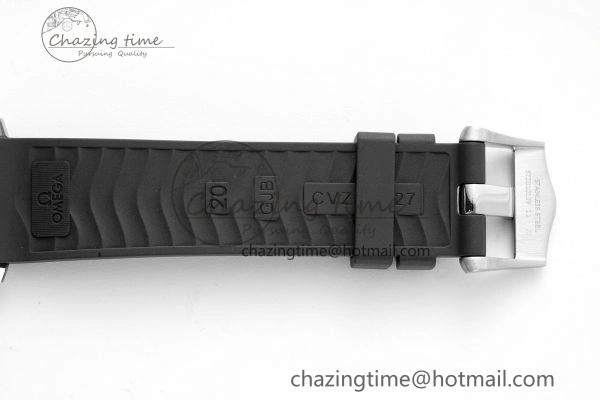 Seamaster Diver 300M ZF 1:1 Best Edition Black Ceramic Black Dial on Black Rubber Strap A Lightweight 7821