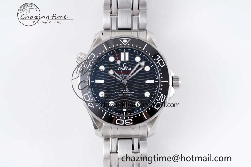 Seamaster Diver 300M ZF 1:1 Best Edition Black Ceramic Black Dial on SS Bracelet A Popular 7844