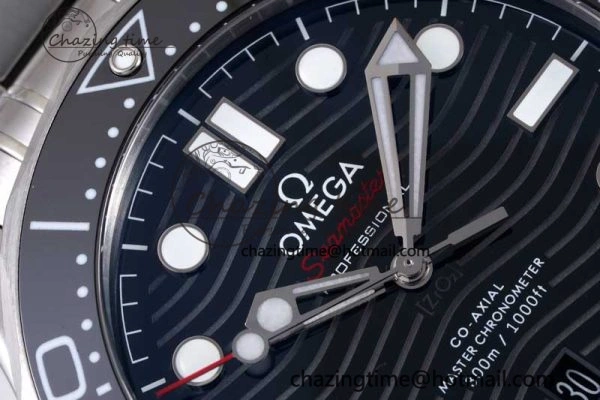 Seamaster Diver 300M ZF 1:1 Best Edition Black Ceramic Black Dial on SS Bracelet A Popular 7844