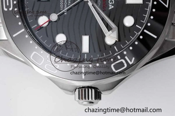 Seamaster Diver 300M ZF 1:1 Best Edition Black Ceramic Black Dial on SS Bracelet A Popular 7844