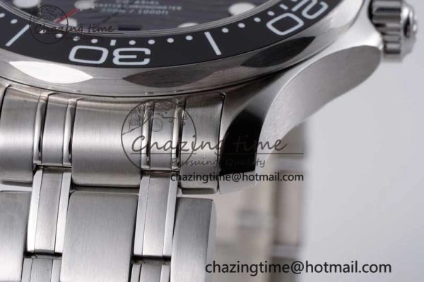Seamaster Diver 300M ZF 1:1 Best Edition Black Ceramic Black Dial on SS Bracelet A Popular 7844