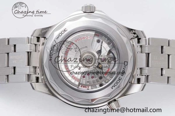 Seamaster Diver 300M ZF 1:1 Best Edition Black Ceramic Black Dial on SS Bracelet A Popular 7844