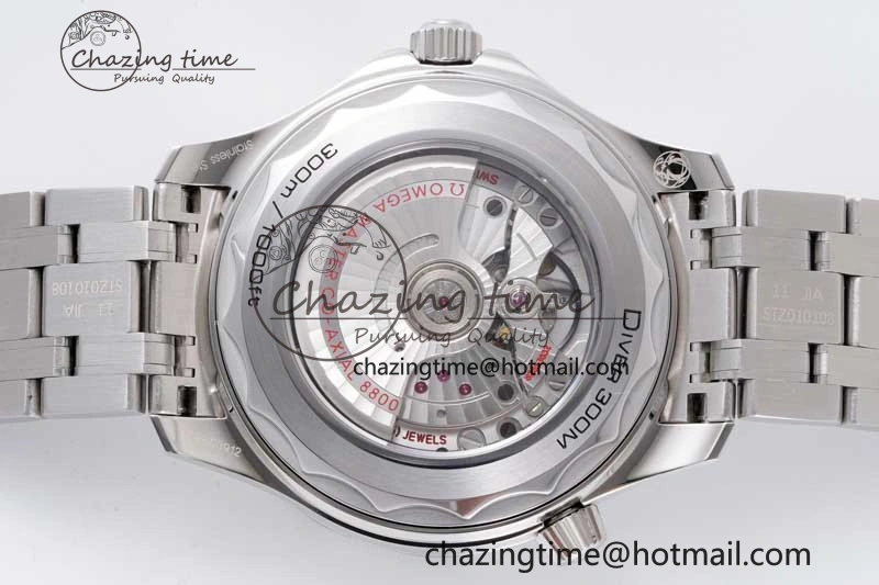 Seamaster Diver 300M ZF 1:1 Best Edition Black Ceramic Black Dial on SS Bracelet A Popular 7844