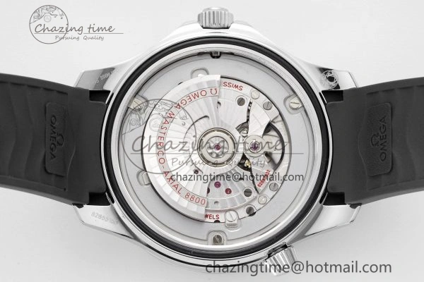 Seamaster Diver 300M ZF 1:1 Best Edition Black Ceramic White Dial on Black Rubber Strap A Comfortable 7819