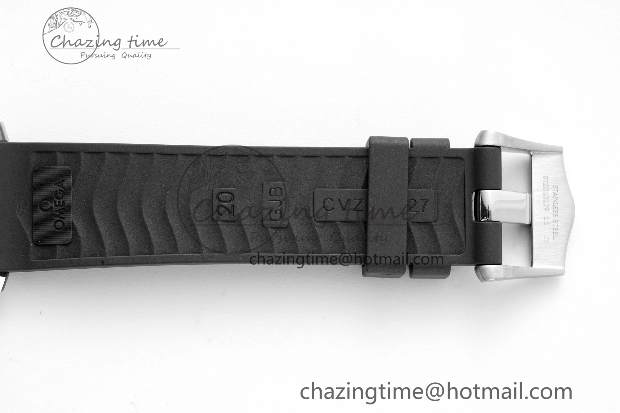 Seamaster Diver 300M ZF 1:1 Best Edition Black Ceramic White Dial on Black Rubber Strap A Comfortable 7819