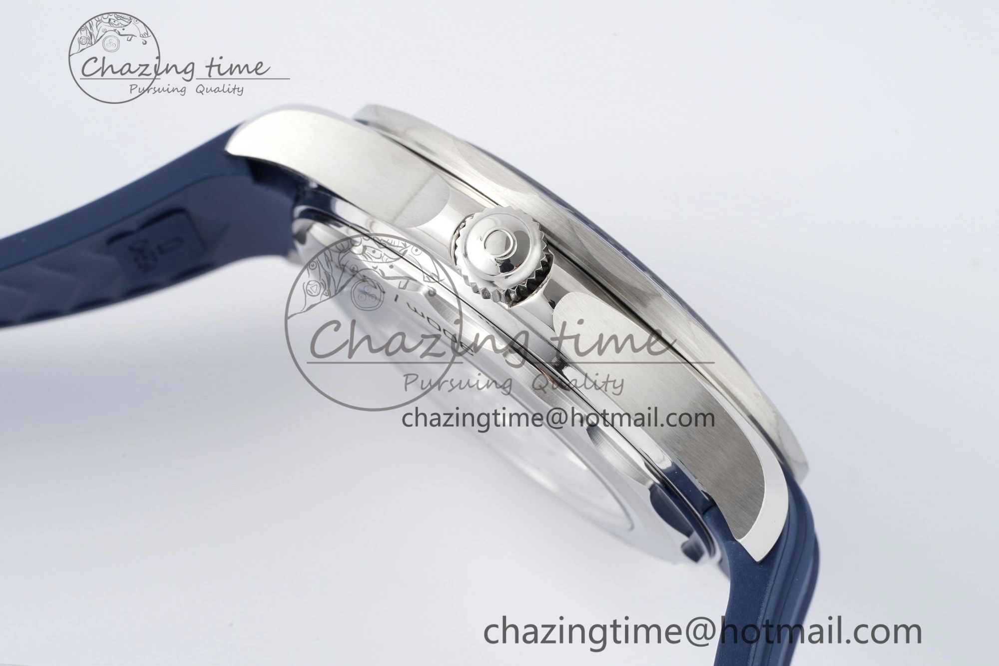 UrbanStyle Seamaster Diver 300M ZF 1:1 Best Edition Blue Ceramic Blue Dial on Blue Rubber Strap A 7822