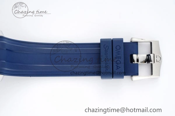 UrbanStyle Seamaster Diver 300M ZF 1:1 Best Edition Blue Ceramic Blue Dial on Blue Rubber Strap A 7822