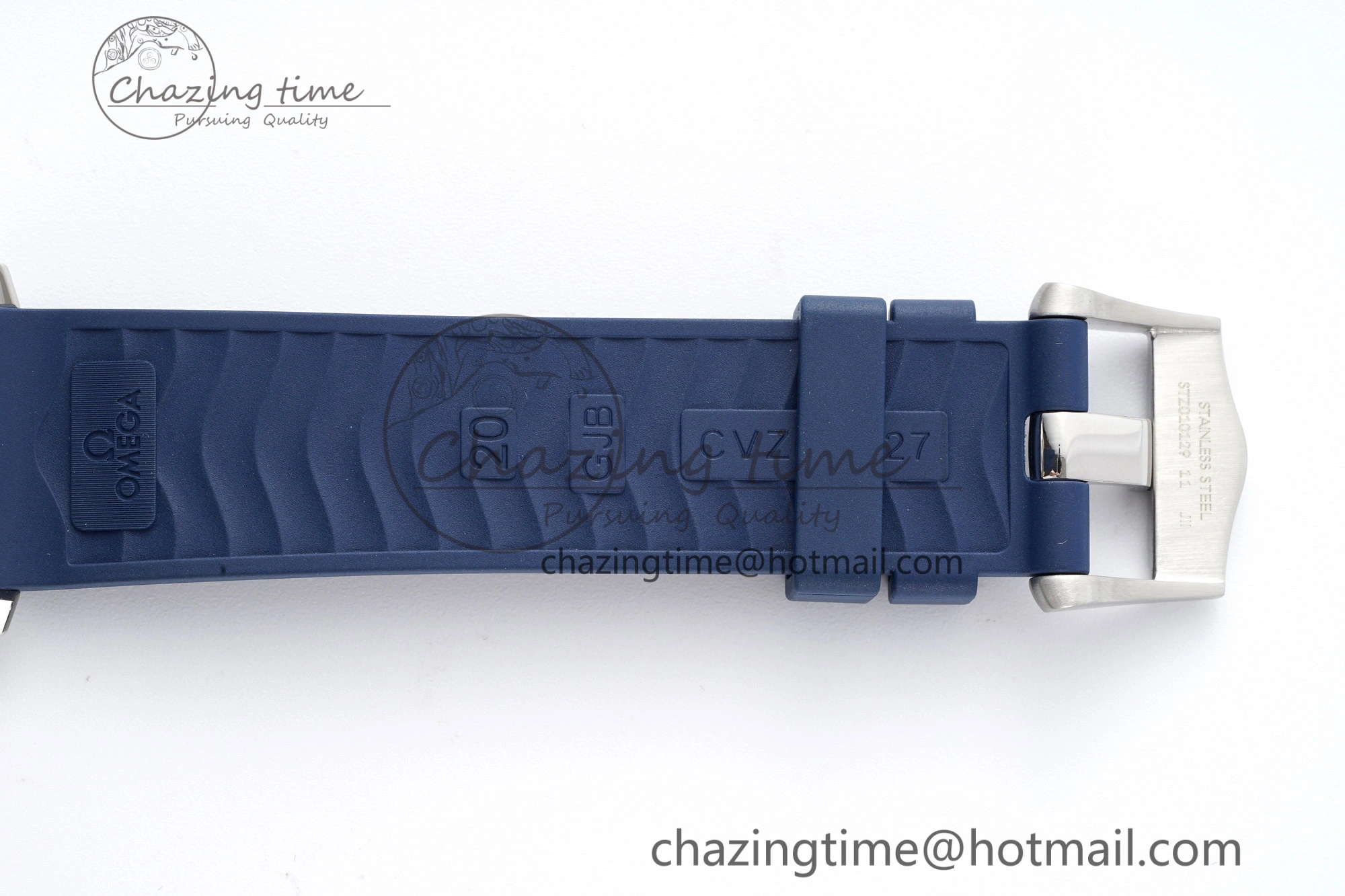 UrbanStyle Seamaster Diver 300M ZF 1:1 Best Edition Blue Ceramic Blue Dial on Blue Rubber Strap A 7822