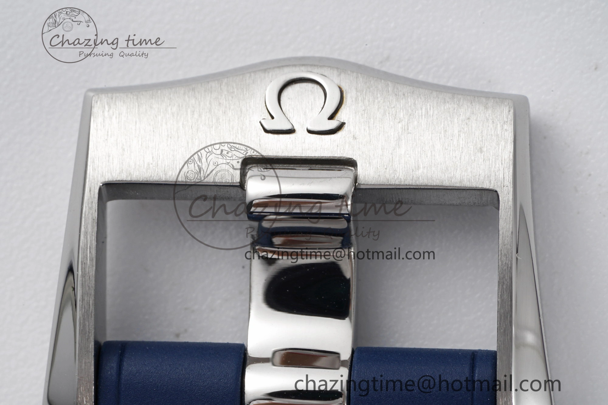 Seamaster Diver 300M ZF 1:1 Best Edition Blue Ceramic Gray Dial on Blue Rubber Strap A WrinkleFree 7735