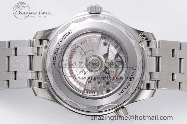 Lightweight Seamaster Diver 300M ZF 1:1 Best Edition Blue Ceramic Gray Dial on SS Bracelet A 7734