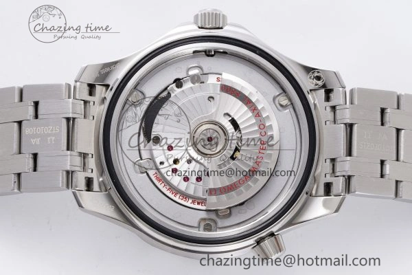 Lightweight Seamaster Diver 300M ZF 1:1 Best Edition Blue Ceramic Gray Dial on SS Bracelet A 7734
