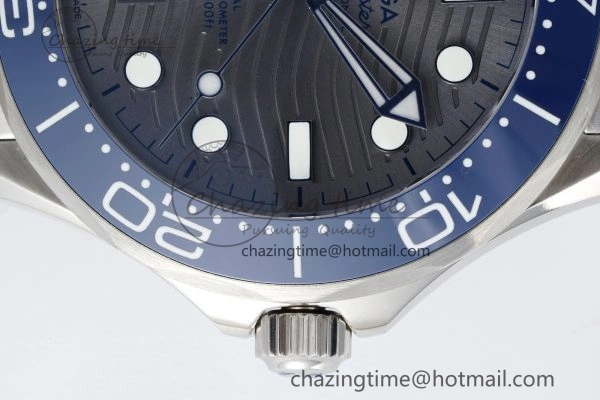 Lightweight Seamaster Diver 300M ZF 1:1 Best Edition Blue Ceramic Gray Dial on SS Bracelet A 7734