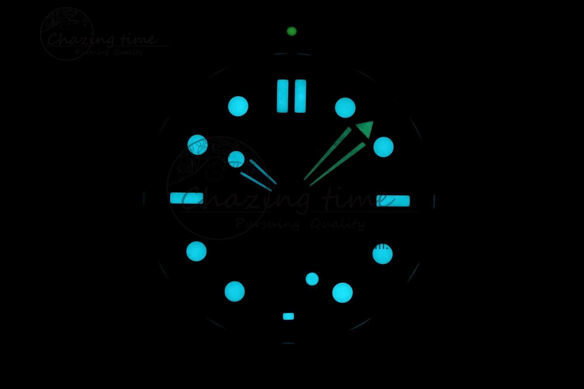 Fashionable Seamaster Diver 300M ZF 1:1 Best Edition Green Ceramic Green Dial on Green Rubber Strap A 7823