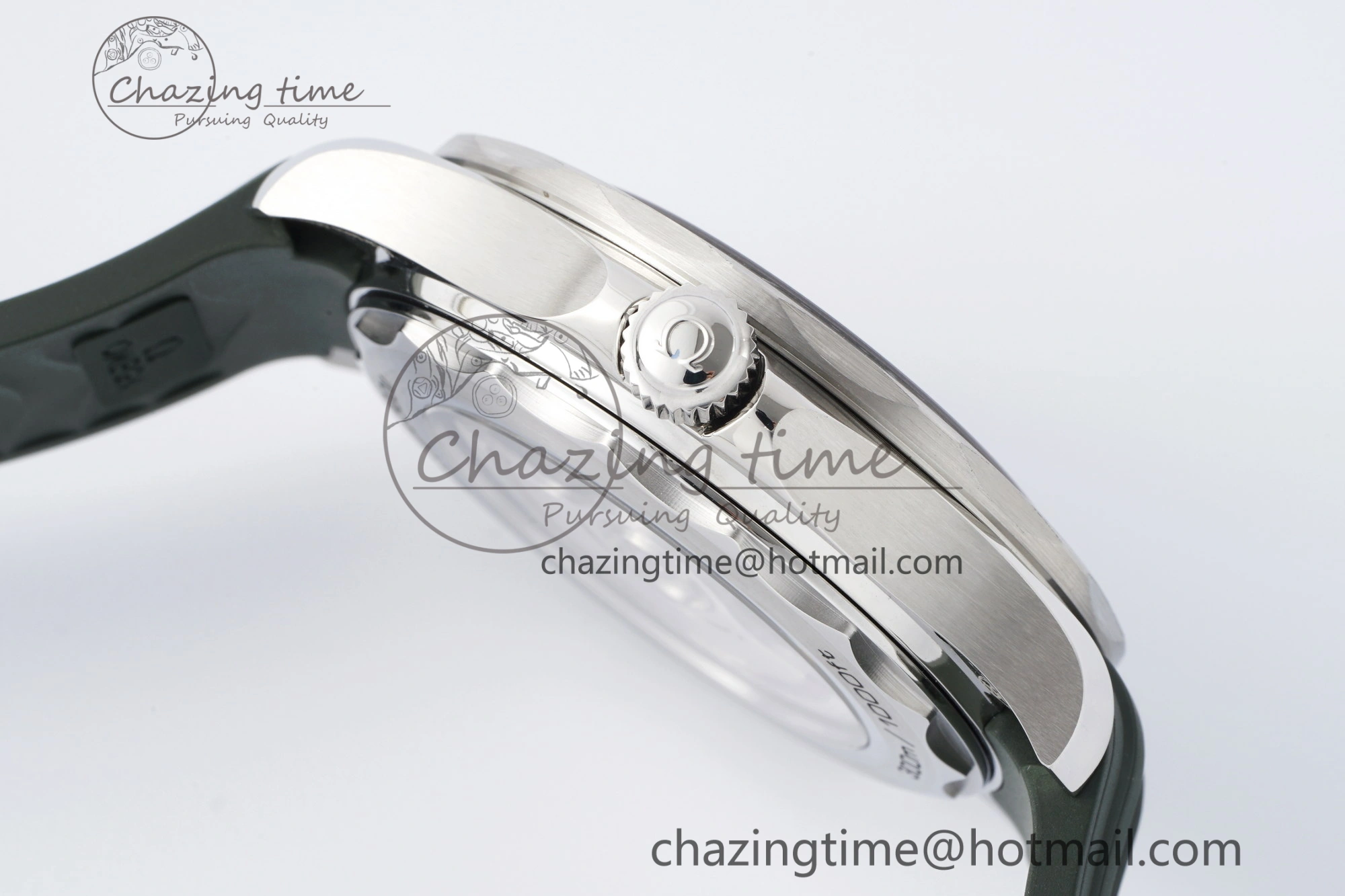 Fashionable Seamaster Diver 300M ZF 1:1 Best Edition Green Ceramic Green Dial on Green Rubber Strap A 7823