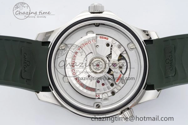 Fashionable Seamaster Diver 300M ZF 1:1 Best Edition Green Ceramic Green Dial on Green Rubber Strap A 7823