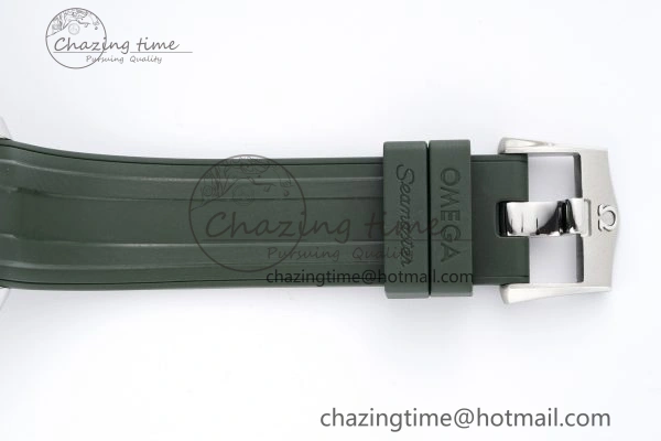 Fashionable Seamaster Diver 300M ZF 1:1 Best Edition Green Ceramic Green Dial on Green Rubber Strap A 7823