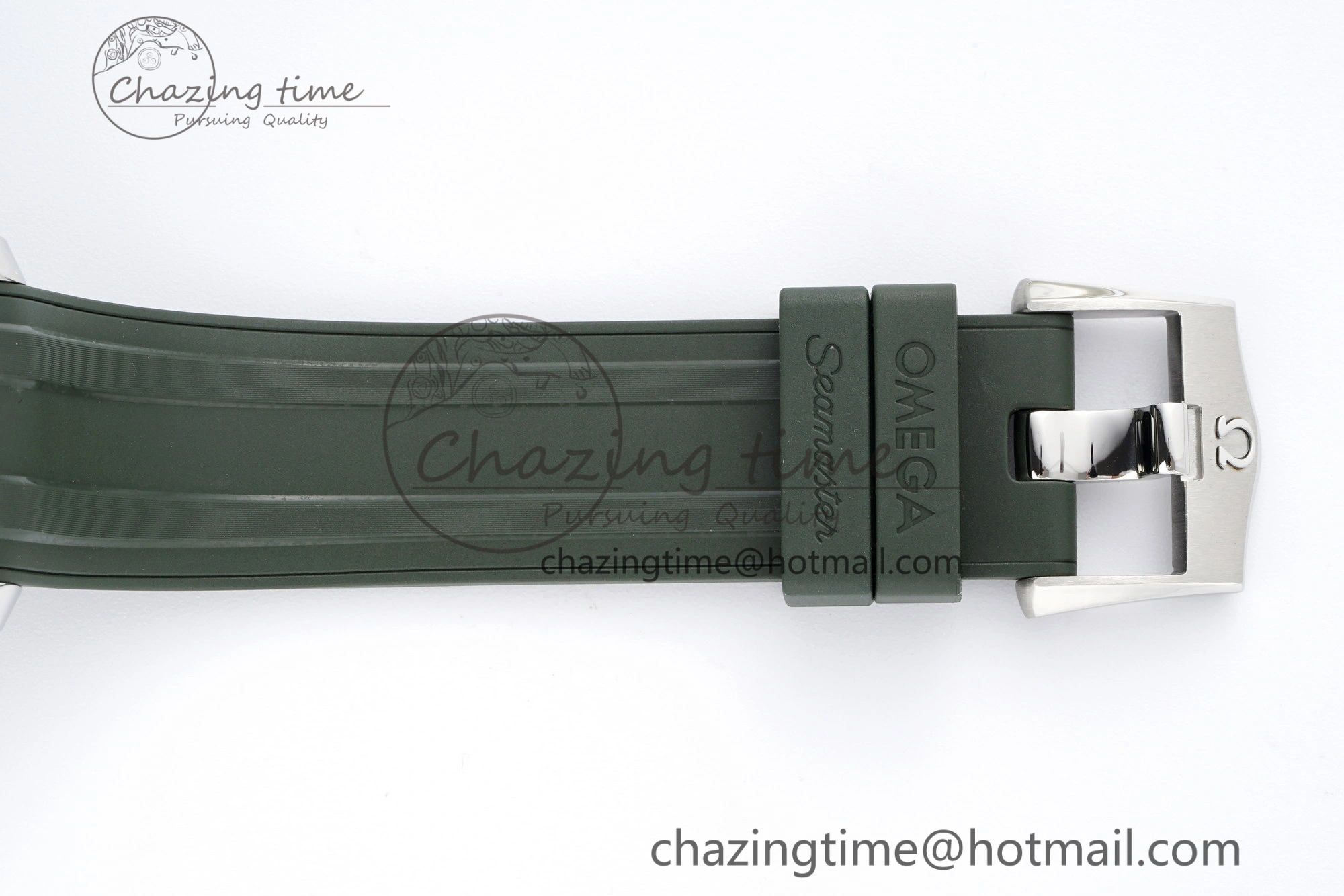 Fashionable Seamaster Diver 300M ZF 1:1 Best Edition Green Ceramic Green Dial on Green Rubber Strap A 7823