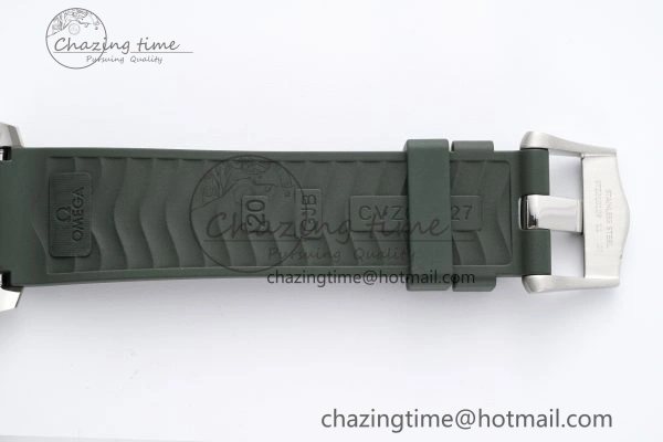Fashionable Seamaster Diver 300M ZF 1:1 Best Edition Green Ceramic Green Dial on Green Rubber Strap A 7823