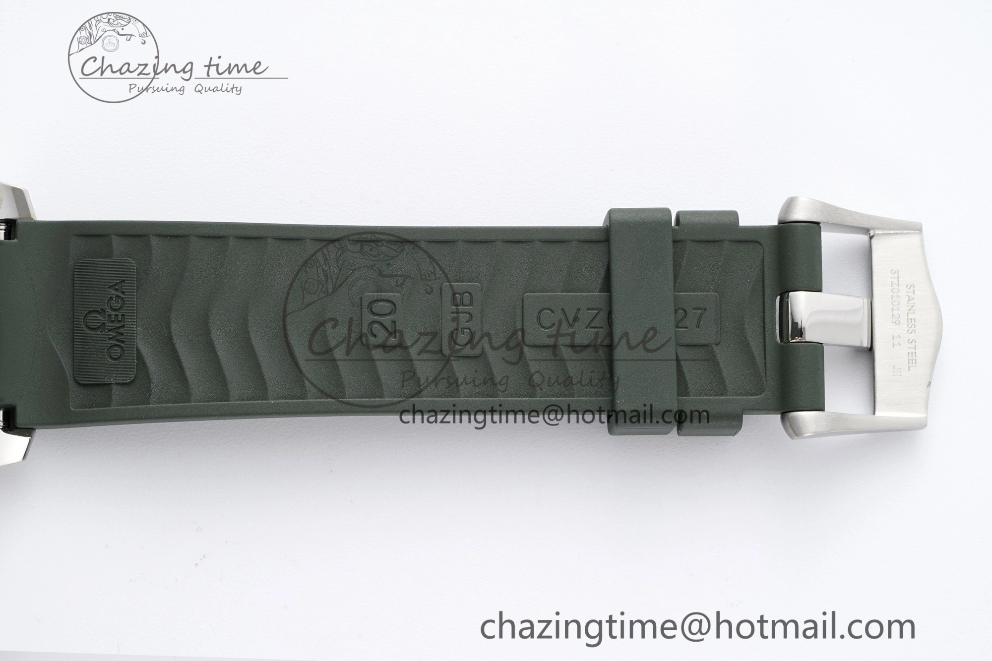 Fashionable Seamaster Diver 300M ZF 1:1 Best Edition Green Ceramic Green Dial on Green Rubber Strap A 7823
