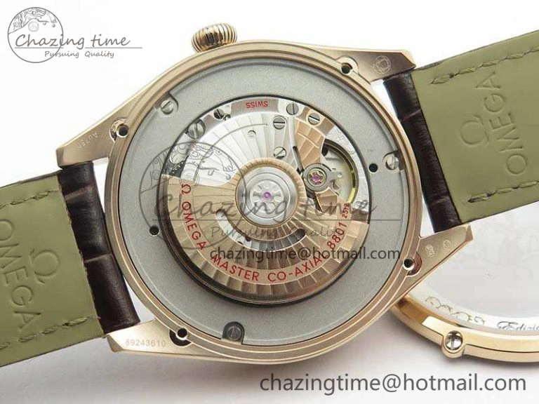 Seamaster Edizione Venezia RG Best Edition Black Dial On Leather Strap A Cozy 8125