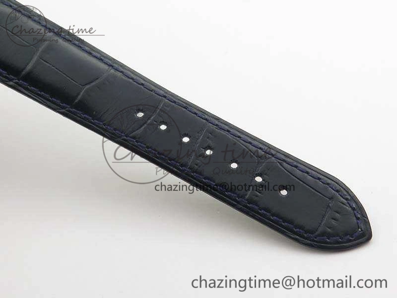 Durable Seamaster Edizione Venezia RG Best Edition Blue Dial On Leather Strap A 8126